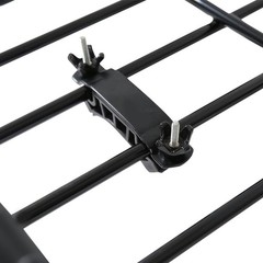 Universal 64 Extendable Roof Rack Cargo Basket Black Steel for SUV Truck Car Van
