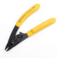 CFS-3 Fiber Optic Stripper with Ergonomic Grip, 5.9 Inches, Aluminum, Yellow
