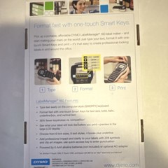 Dymo LabelManager 160 LabelManager Series Handheld Thermal B&W Label Maker