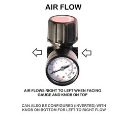 Primefit Air Compressor Regulator 1/4in NPT 160 PSI Gauge Pressure Control Tool
