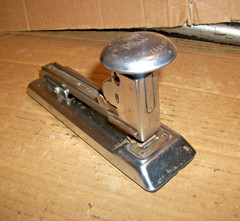 Vintage Ace Pilot Stapler #402 Heavy-Duty Stapler (Chrome) Metal-USA