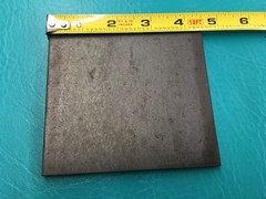 6 Diamond Dowel Steel Plate Blank 4 1/2 x 4 1/2 x 1/4 Metal Square 4.5 4.5 .25