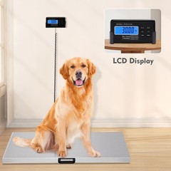 440lb Digital Stainless Livestock Vet Platform Scale Hog Dog Pig Sheep Pet Scale