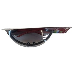 Husky Polarized Outdoor High Impact Resistant Half Frame Safety Glasses in Red