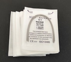 10 Packs 100Pcs Dental Ortho Thermal Activated NITI Rectangular Arch Wires