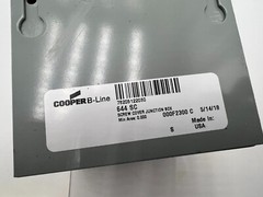 Cooper B-Line Systems 664 SC Screw Cover Junction Box 000F2300 C Gray