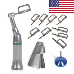 Dental 4:1 Reduction Contra Angle IPR Handpiece & 10 Interproximal Strips Kit