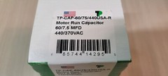 MARS Round Motor Run Capacitor 60/7.5 MFD 440/370 VAC Aluminum 14295 USA NEW