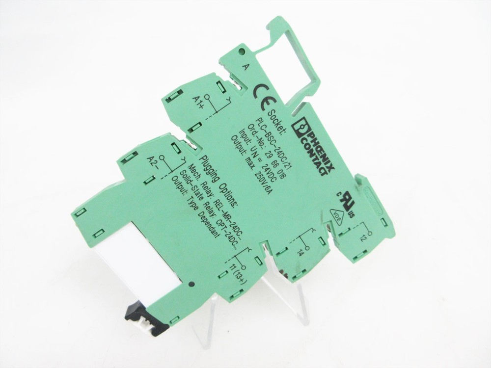 PHOENIX CONTACT PLC-BSC-24DC/21 2966016 PLC & 2961105 24 VDC RELAY