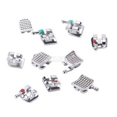 20pcs Dental Orthodontic Monoblock Brackets MIM Mini Roth MBT 022/018 Hooks 345