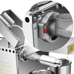 1500W Automatic Oil Press Machine with Double Oil Outlets Stainless Steel USA