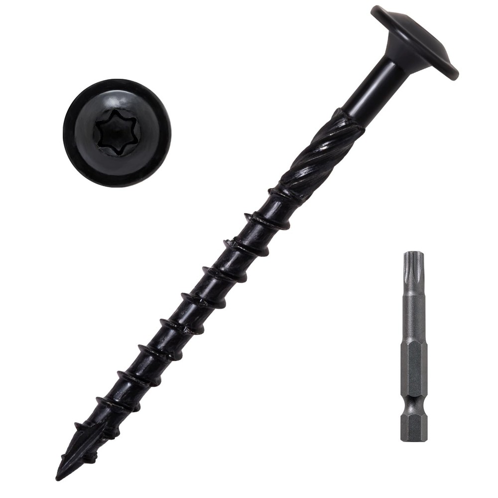 3 Inch, Structural Wood Screw #14 x 3, 50-PCS Heavy Duty Construction
