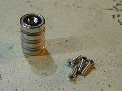 Magnet Pot Cup Door Catch / Strike Plate / 10mm 12mm 16mm 25mm / with Screws