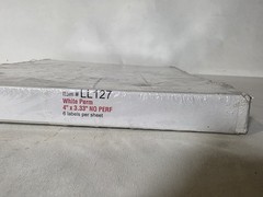 Tape Logic LL127 White Permanent Labels 4″ x 3.33″ 100 Sheets 600 Count SEALED!