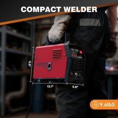 ARCCAPTAIN 135A MIG Welder Large LED Display Welder Flux Core MIG Lift TIG Stick