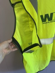 ML Kishigo Hi-Vis Yellow/Gray Reflective Mesh Safety Vest, Size L, V-WM2