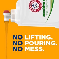 ARM & HAMMER Sensitive Skin Free & Clear, 140 Loads Liquid Laundry Detergent, 14