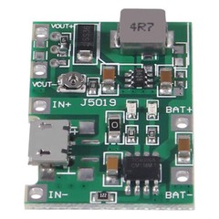 10PK Micro USB 3.7V 18650 Lithium Li-ion Battery Charger Module Boost Step up 5V