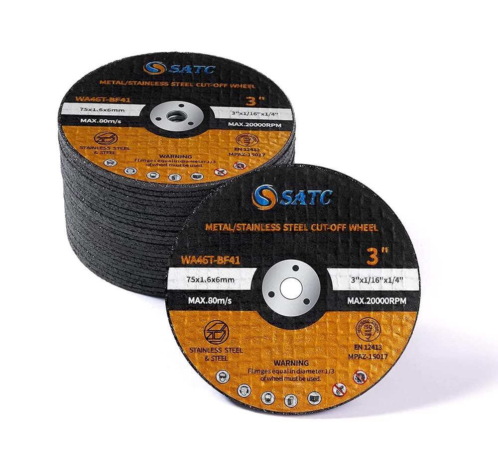 50 PCS Cutting Disc 3 Inch Cut Off Wheel 3″x 1/16″x 1/4″ Angle Grinder Air Tool