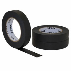 3 pack 1″ inch x 60yd Rolls (24mm x 55m) STIKK Black Painters Masking Tape