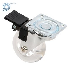 4 Pcs 2″ Heavy Duty Office Chair Replacement Casters 360° Swivel With Brake