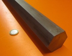 4140 Alloy Steel Hex Rod 1.75″ Hex x 5 Foot Length