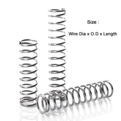 10Pcs Wire Dia 1.4/1.5mm Compression Spring OD 8-25mm Y Type Small Springs Steel