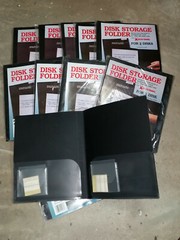 Lot – 10pkgs Duo-Tang 3-1/2″ Disk Storage Folders 2/pack Black NOD 59423-052BD