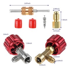 R134a Can Tap Kit – 4 PCS Self-Sealing Taps with Tank Adapter & Quick Coupler