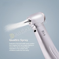 NSK Ti-MAX X95L Style Dental 1:5 LED Fiber Optic Contra Angle Handpiece Red Ring