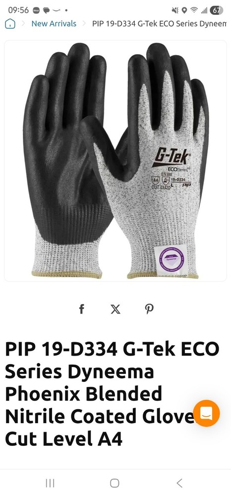 PIP 19-d334 Gloves XL – 12 Pair