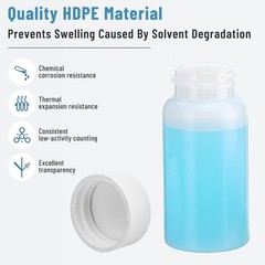 100 Pcs 20mL Scintillation Vial Liquid Scintillation Counting Vials HDPE