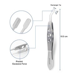 Meibomian Gland Expressor Forceps Set Eyelid Tweezers Kit Ophthalmic Tools 6 Pcs