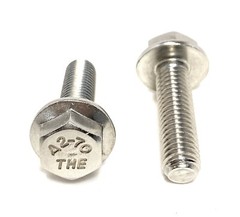 (10) M10 x 1.50 x 30 Stainless Steel DIN6921 A2 Hex Flange Bolts M10x30mm Flange