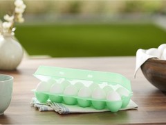 Hand Wash Only 12-Egg Air-Tight Container with Lid – Reusable & Lightweight