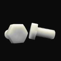 US Stock 50pcs M4 x 12mm Hex Nylon screws hex bolts screws White
