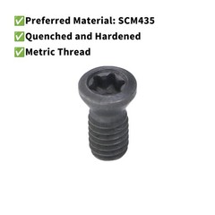 100Pcs Alloy Steel Torx Screws M2-M5 for Carbide Insert CNC Tool Holder Set