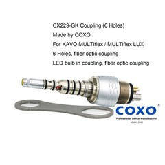 COXO Dental High Speed Fiber Optic Handpiece Fit KAVO MULTIflex LUX 6Hole Couper