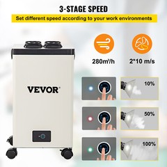 VEVOR 150W Pure Air Fume Extractor 3 Filter Smoke Purifier for Laser Engraver