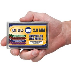 June Gold 108 Pieces, 2.0 mm 4B Lead 108 Count (Pack of 1), 4b Graphite