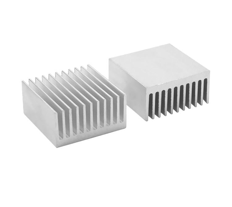 2-Pack 40x40x20mm Silver Aluminum Heatsink Module Cooler for PCB LED IC
