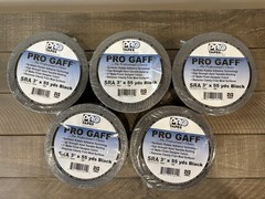 Pro Tapes Pro Gaff Gaffer Tape (3″ x 55 yds) Black SRA Technology (5 Rolls)