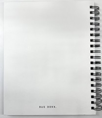 2026 2027 Planner RAE DUNN Spiral Hard Cover 17-Month 2027 Black White LARGE