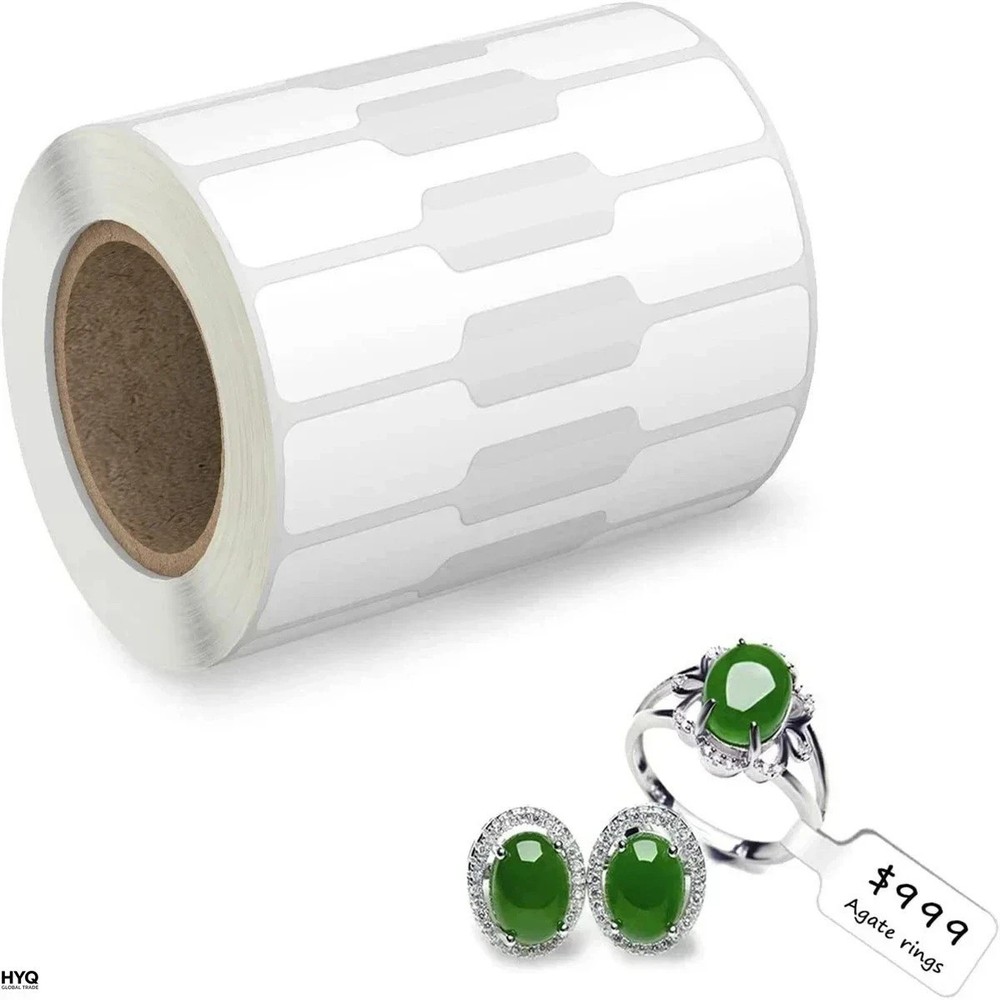 500Pcs Jewelry Tags Roll Price Identify Jewelry Price Tags Stickers Labels Ring