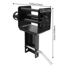 7.85*3.46*10.08in Black Carbon Steel 5400lbs Manual Trailer Stake Pocket Winch