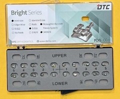 FDA Bright series Mini MBT dental brackets, 345 with hooks. 10 SETS