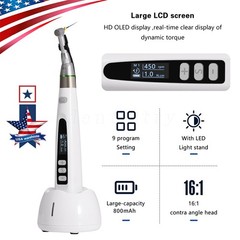 Dental Lab MARATHON Electric Micromotor Polisher+Contra Angle Straight Handpiece