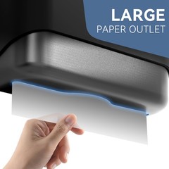 PLUSSEN Commercial Paper Towel Dispenser 10.7″L x 3.7″W x 8″H, Black-pn6012