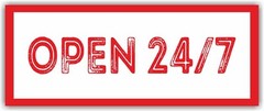OPEN 24 HOURS Advertising Banner Vinyl Mesh Sign welcome now open grand opening