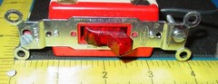 Hubbell 1223-PL 3-Way Red Pilot Light Handle 20A 120V Toggle Switch Vtg. USA NOS